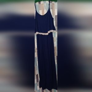 Dark blue maxi sundress small